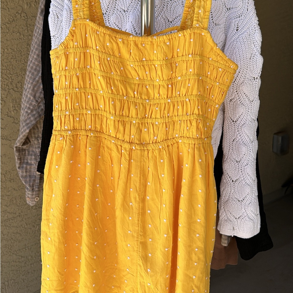 yellow urban outfitters romper